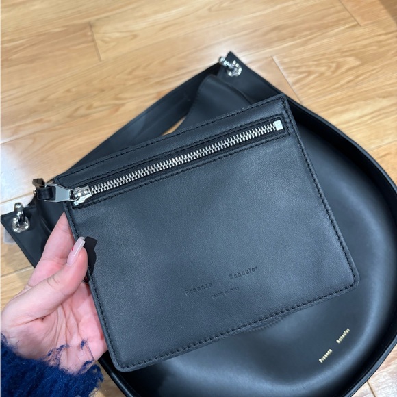 NWT Black Proenza Schoulder Leather Shoulder Bag - Picture 7 of 9